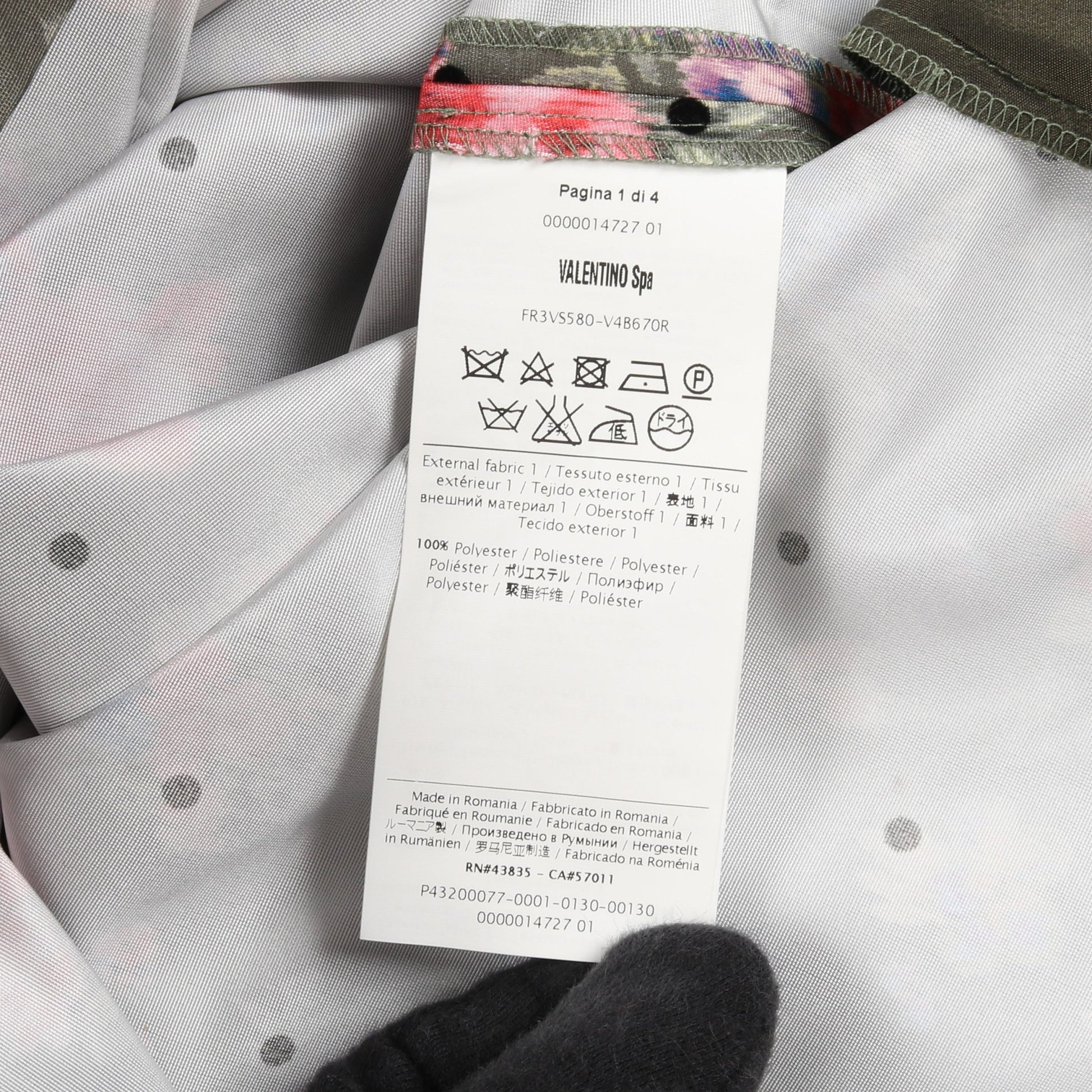 ワンピース ノースリーブ レース 花柄 ドット カーキグリーン ブラック マルチカラー 切替 レッドヴァレンティノ ワンピース RED VALENTINO