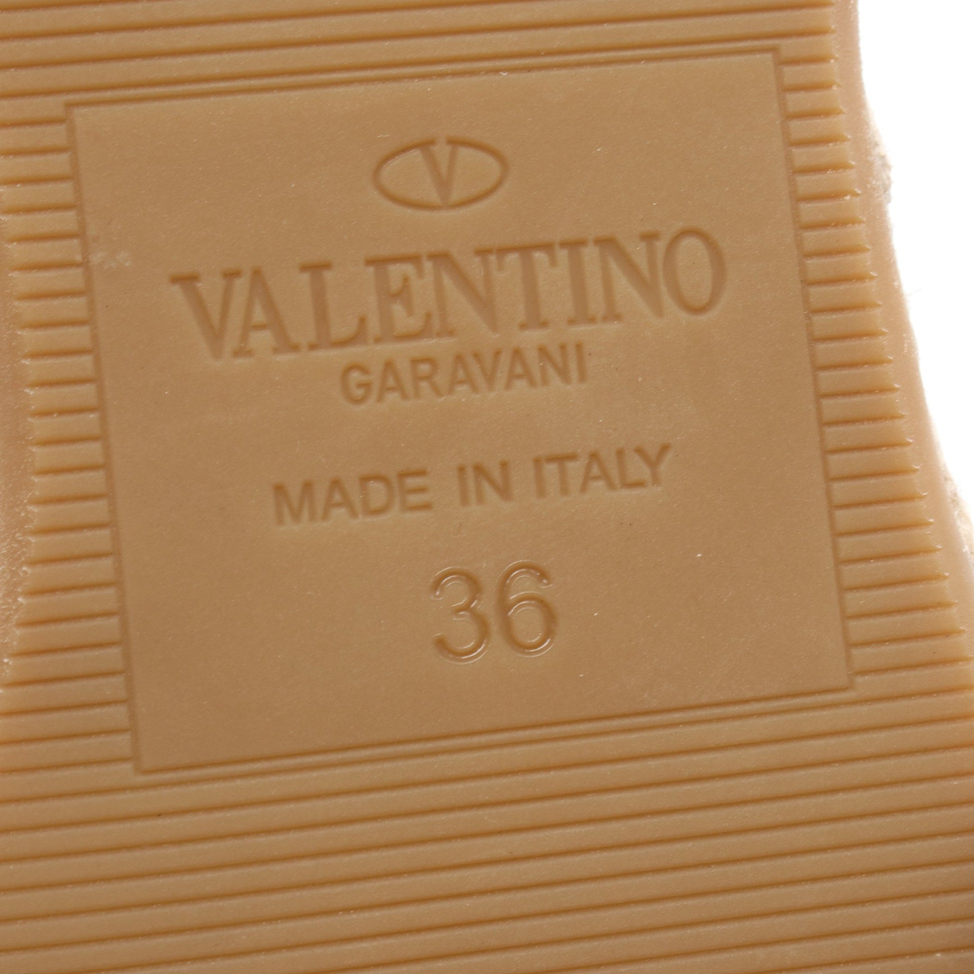ATELIER エスパドリーユ サンダル キャンバス レザー ベージュ レッド ヴァレンティノガラヴァーニ シューズ VALENTINO GARAVANI