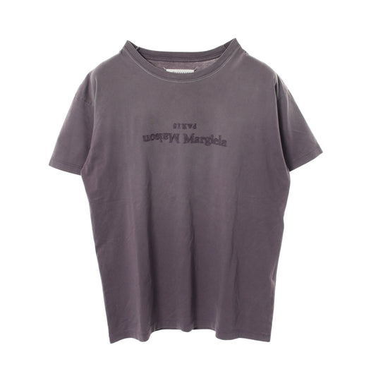 ロゴ 半袖Tシャツ コットン パープルグレー メゾンマルジェラ110 トップス Maison Margiela 1 10