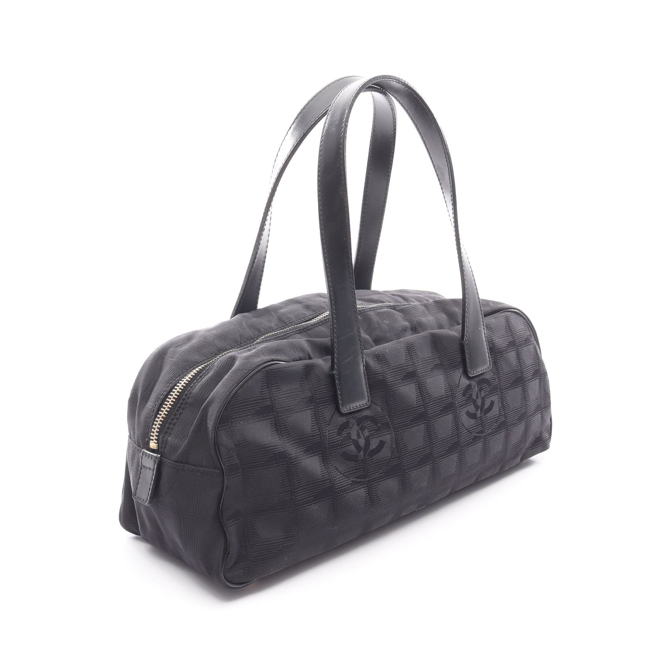 CHANEL ニュートラベルライン ミニボストンバッグ ナイロン 8番台 ニュートラベルライン ハンドバッグ ミニボストンバッグ ナイロン