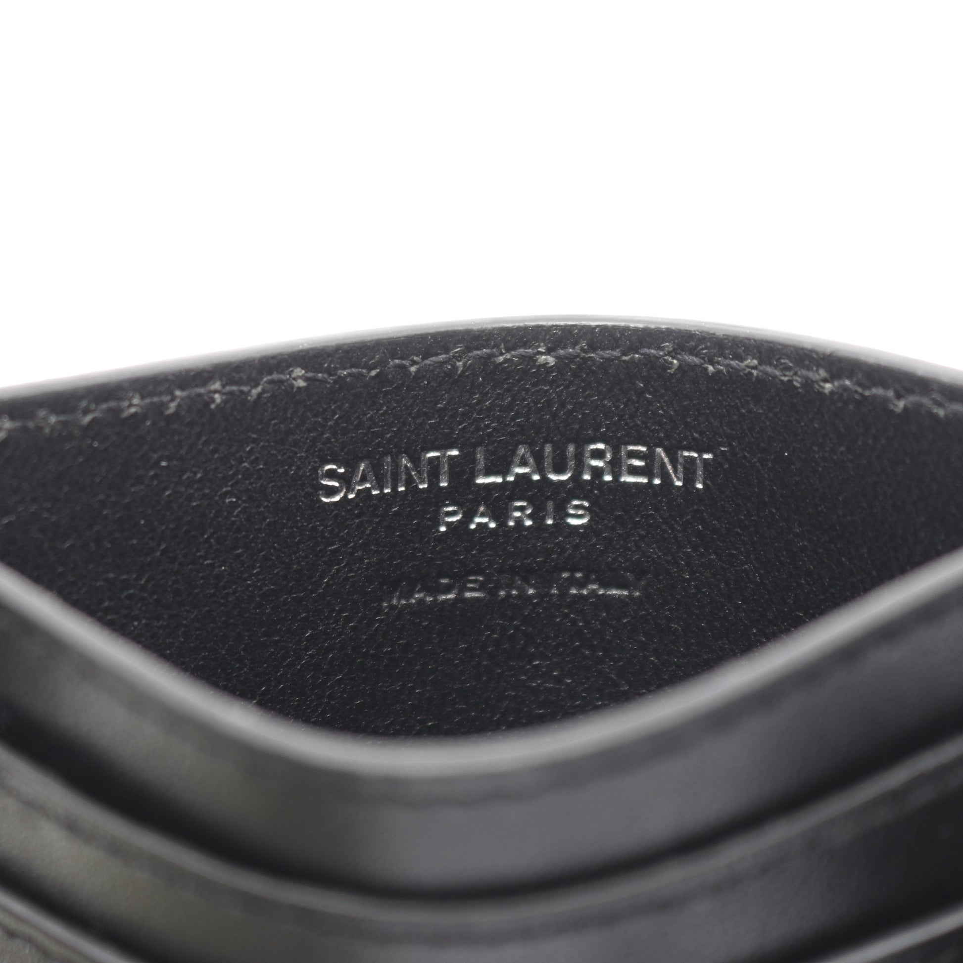 カードケース ロゴ レザー ブラック サンローランパリ 財布・小物 SAINT LAURENT PARIS