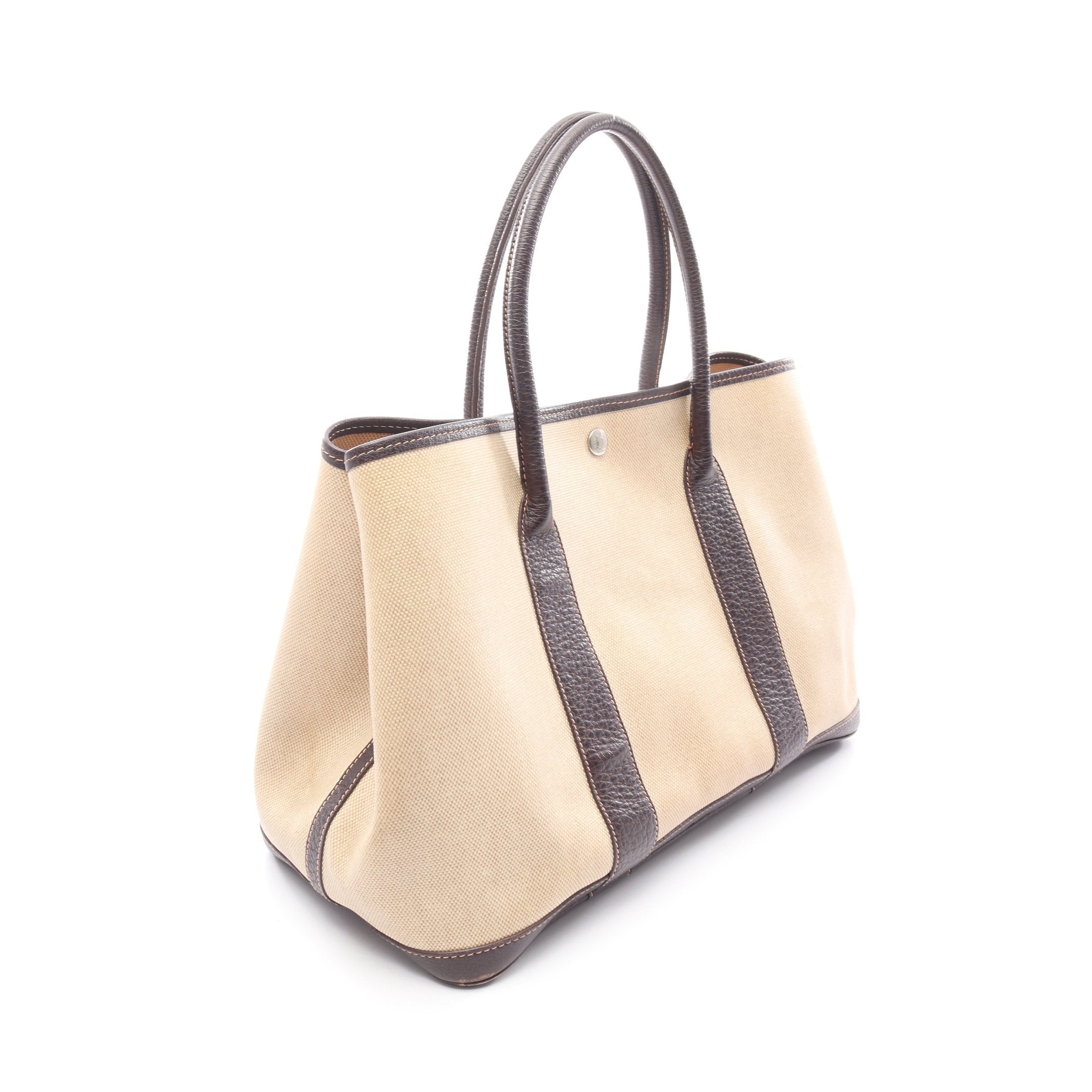 ガーデンパーティPM エクリュ マロン ハンドバッグ トートバッグ ブッ