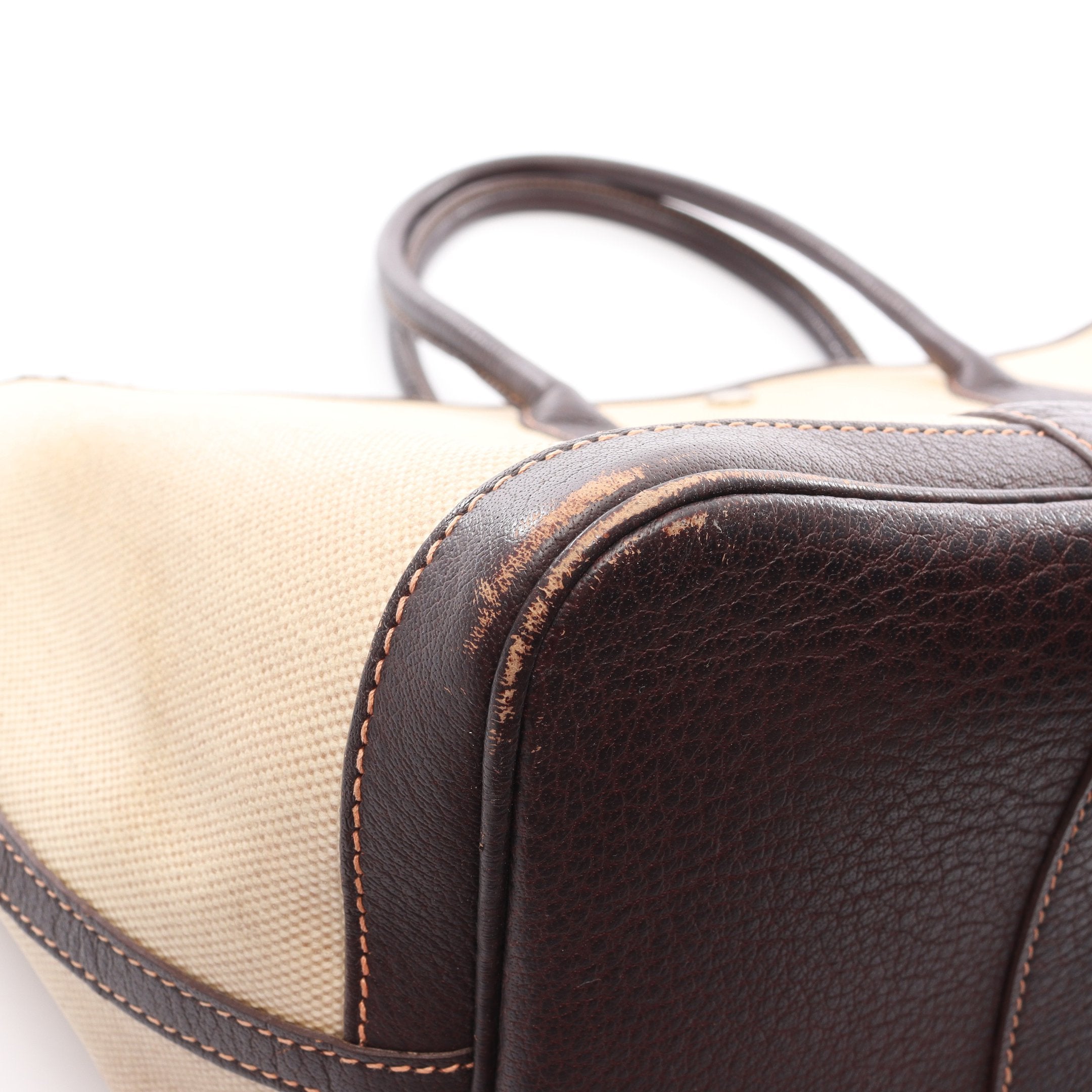 ガーデンパーティPM エクリュ マロン ハンドバッグ トートバッグ ブッ