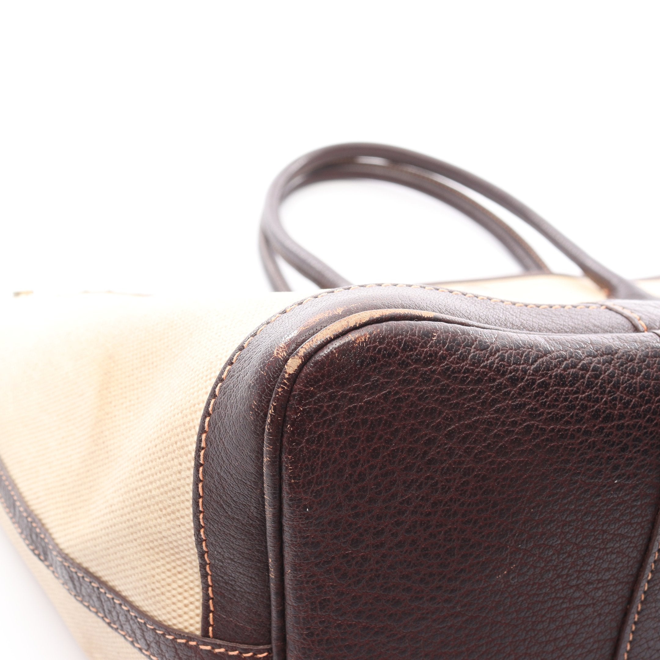 ガーデンパーティPM エクリュ マロン ハンドバッグ トートバッグ ブッ