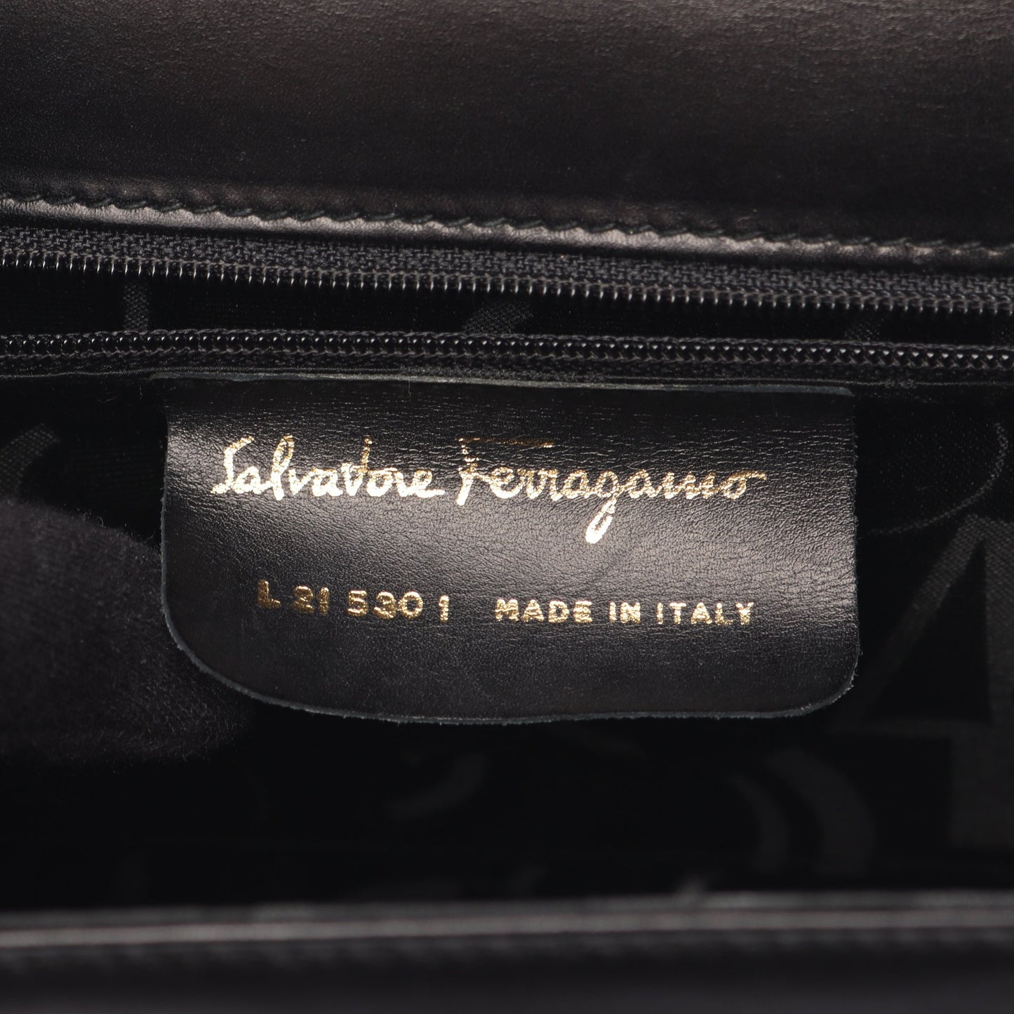 ヴァラリボン ハンドバッグ レザー ブラック 2WAY フェラガモスポーツ バッグ Salvatore Ferragamo SPORT