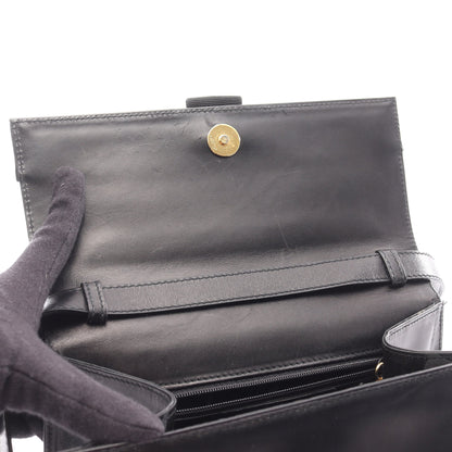 ヴァラリボン ハンドバッグ レザー ブラック 2WAY フェラガモスポーツ バッグ Salvatore Ferragamo SPORT