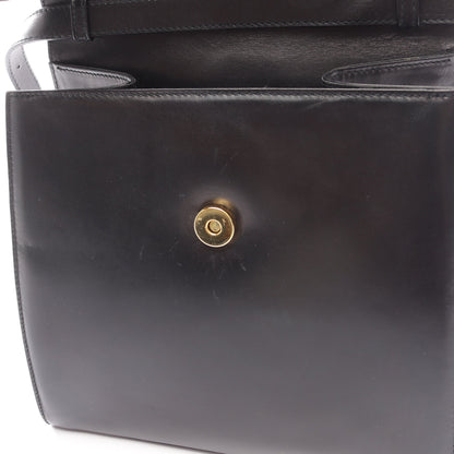ヴァラリボン ハンドバッグ レザー ブラック 2WAY フェラガモスポーツ バッグ Salvatore Ferragamo SPORT