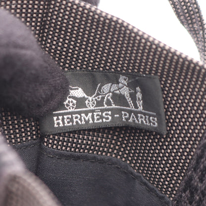 エールライン ポシェット ショルダーバッグ ナイロンキャンバス ダークグレー エルメス バッグ HERMES