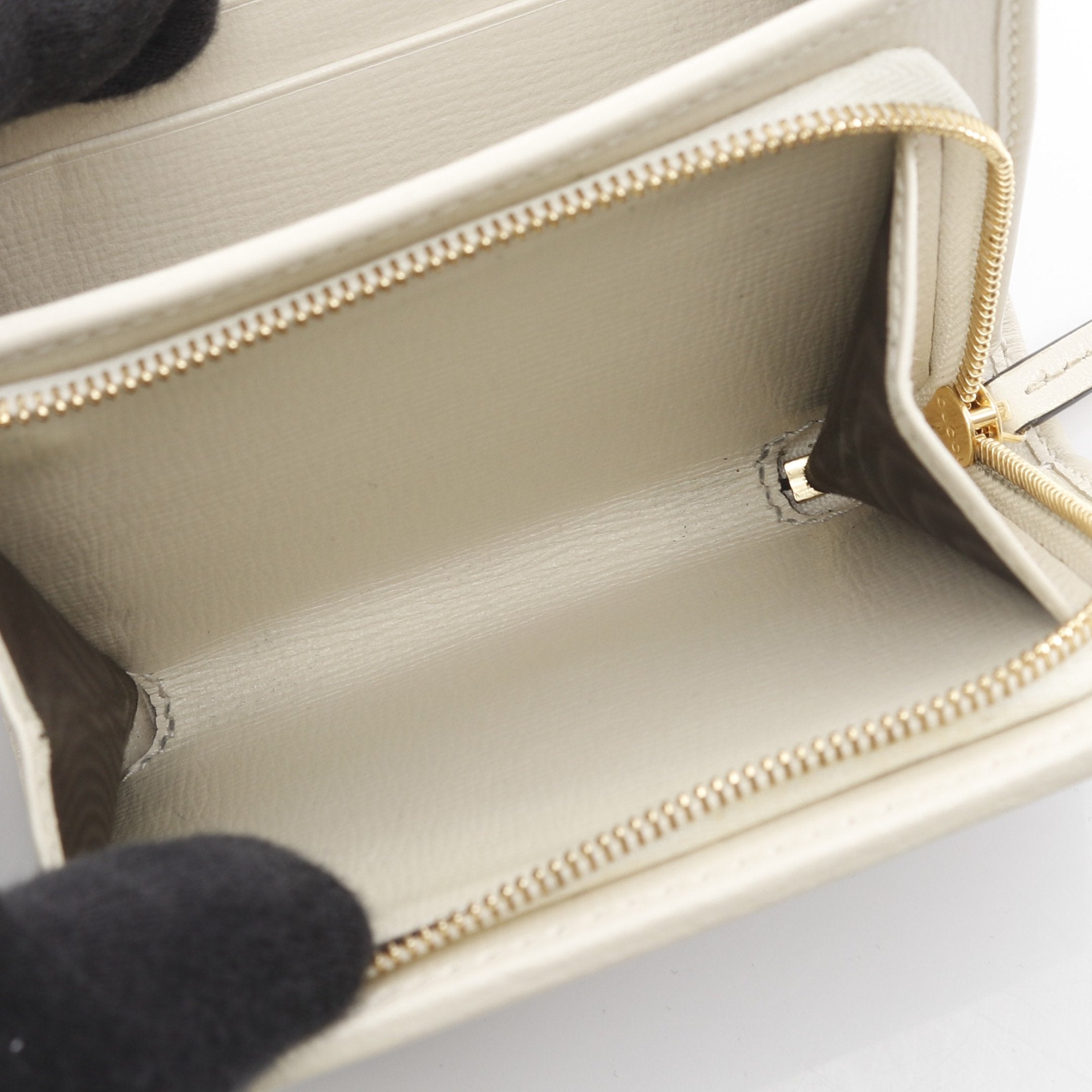 極美品◆GUCCI 二つ折り財布 ホースビット GGスプリーム ホワイト GUCCI グッチ 財布 二つ折り財布 621891 92TCG GGスプリームキャンバス