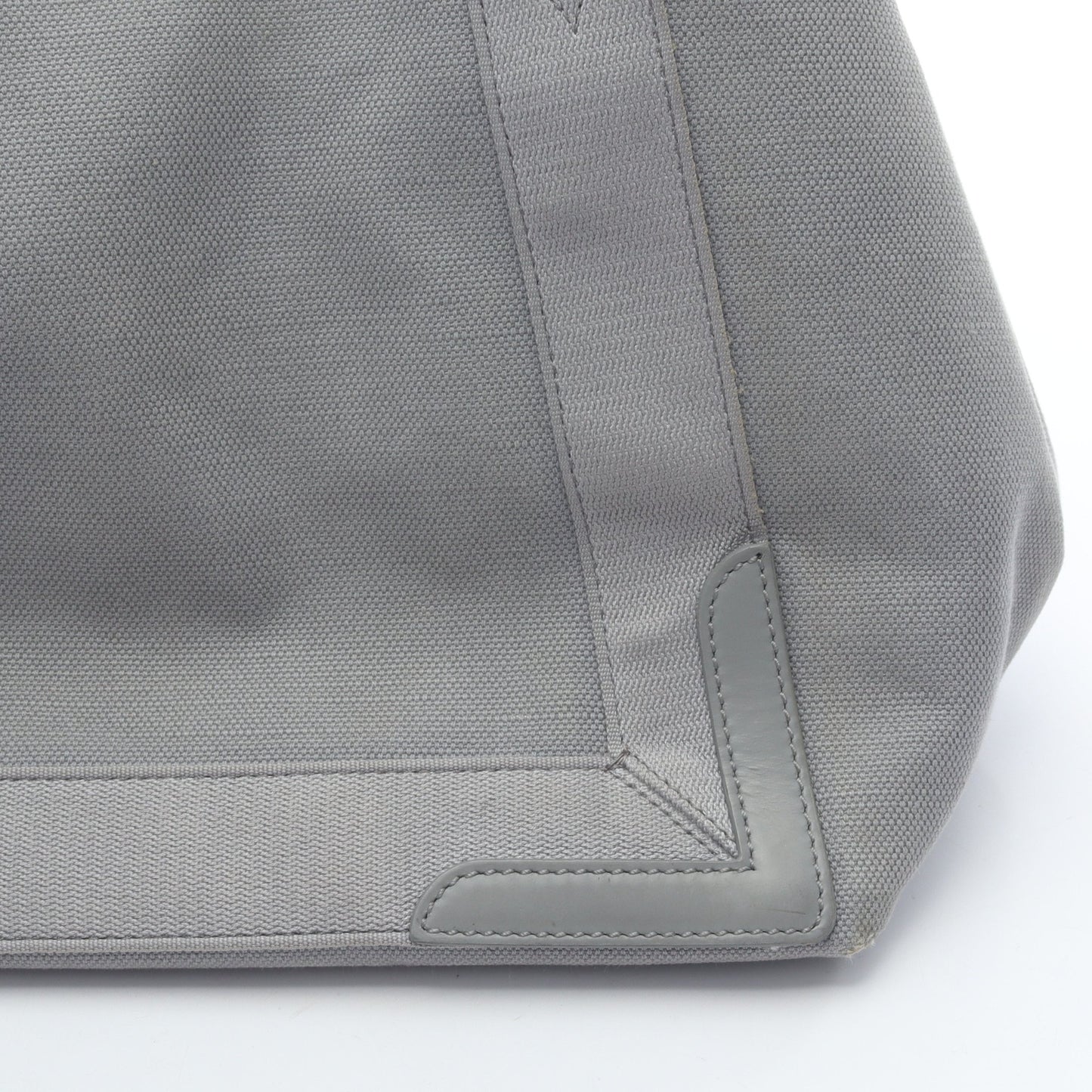 NAVY CABAS S ネイビーカバ ハンドバッグ トートバッグ キャンバス レザー グレー バレンシアガ バッグ BALENCIAGA