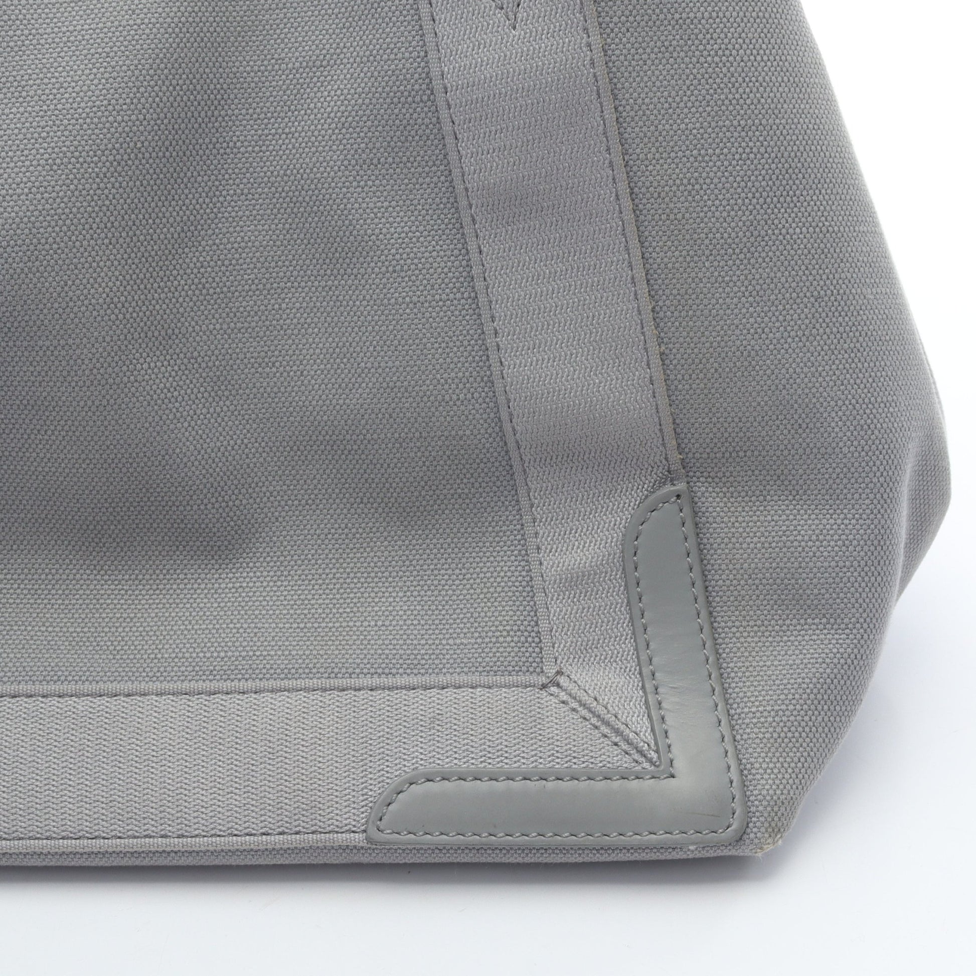 NAVY CABAS S ネイビーカバ ハンドバッグ トートバッグ キャンバス レザー グレー バレンシアガ バッグ BALENCIAGA