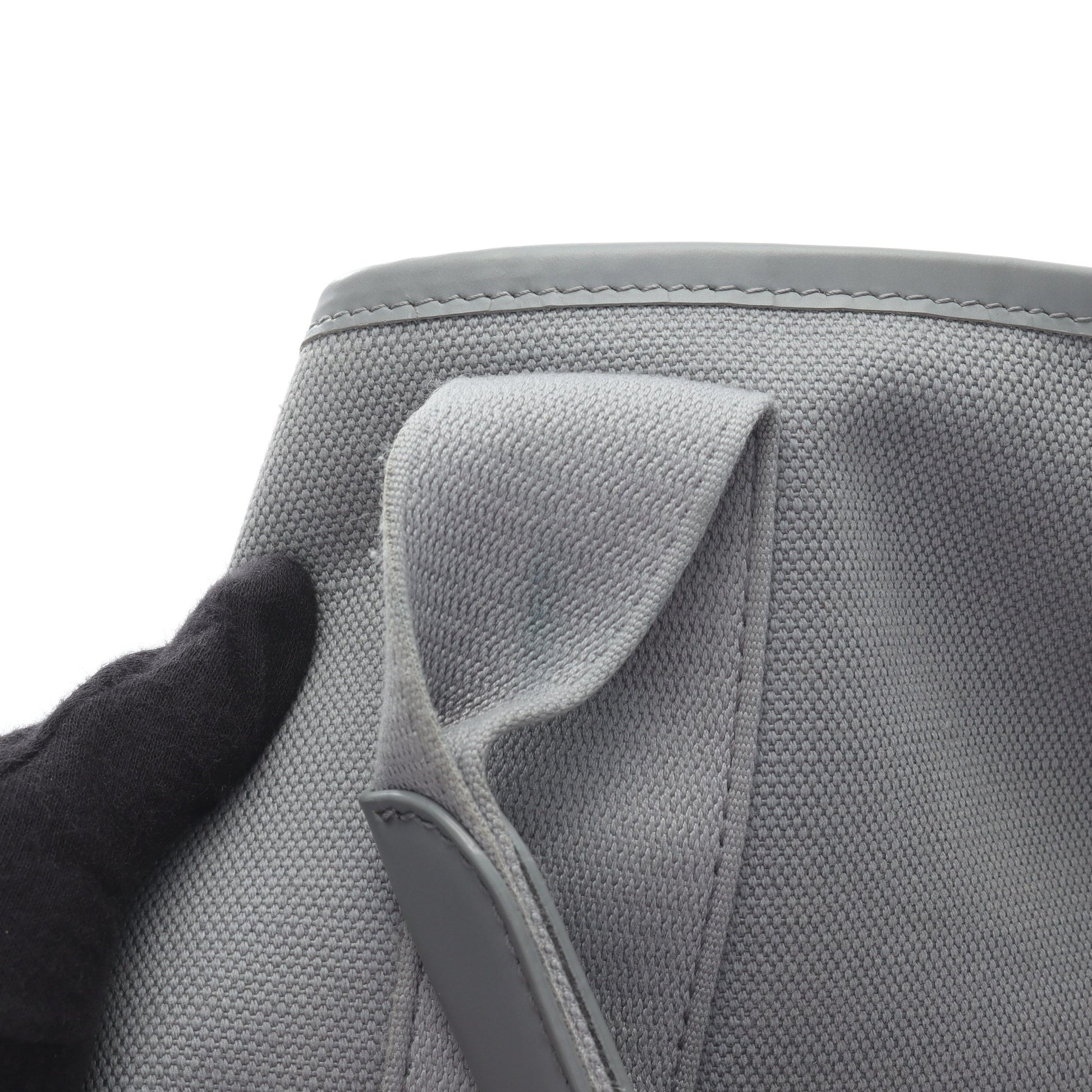 NAVY CABAS S ネイビーカバ ハンドバッグ トートバッグ キャンバス レザー グレー バレンシアガ バッグ BALENCIAGA