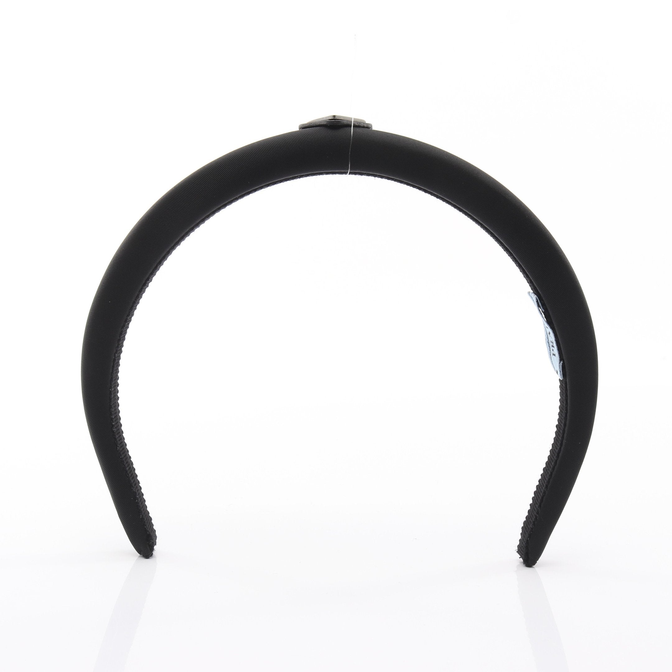 美品【PRADA】プラダ/Re-nyloカチューシャ/ブラック/正規品 カチューシャ ナイロン ブラック 三角プレート プラダ – RECLO