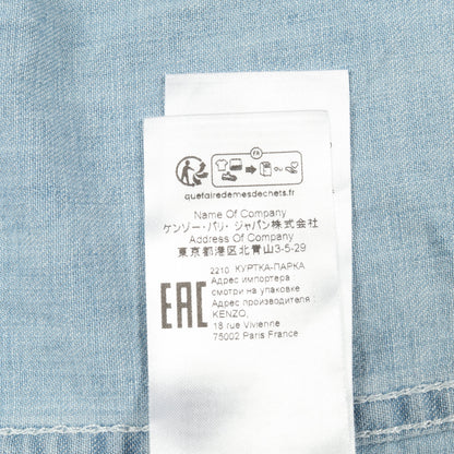SAILOR DENIM PARKA デニムジャケット コットン ライトブルー ケンゾー アウター KENZO