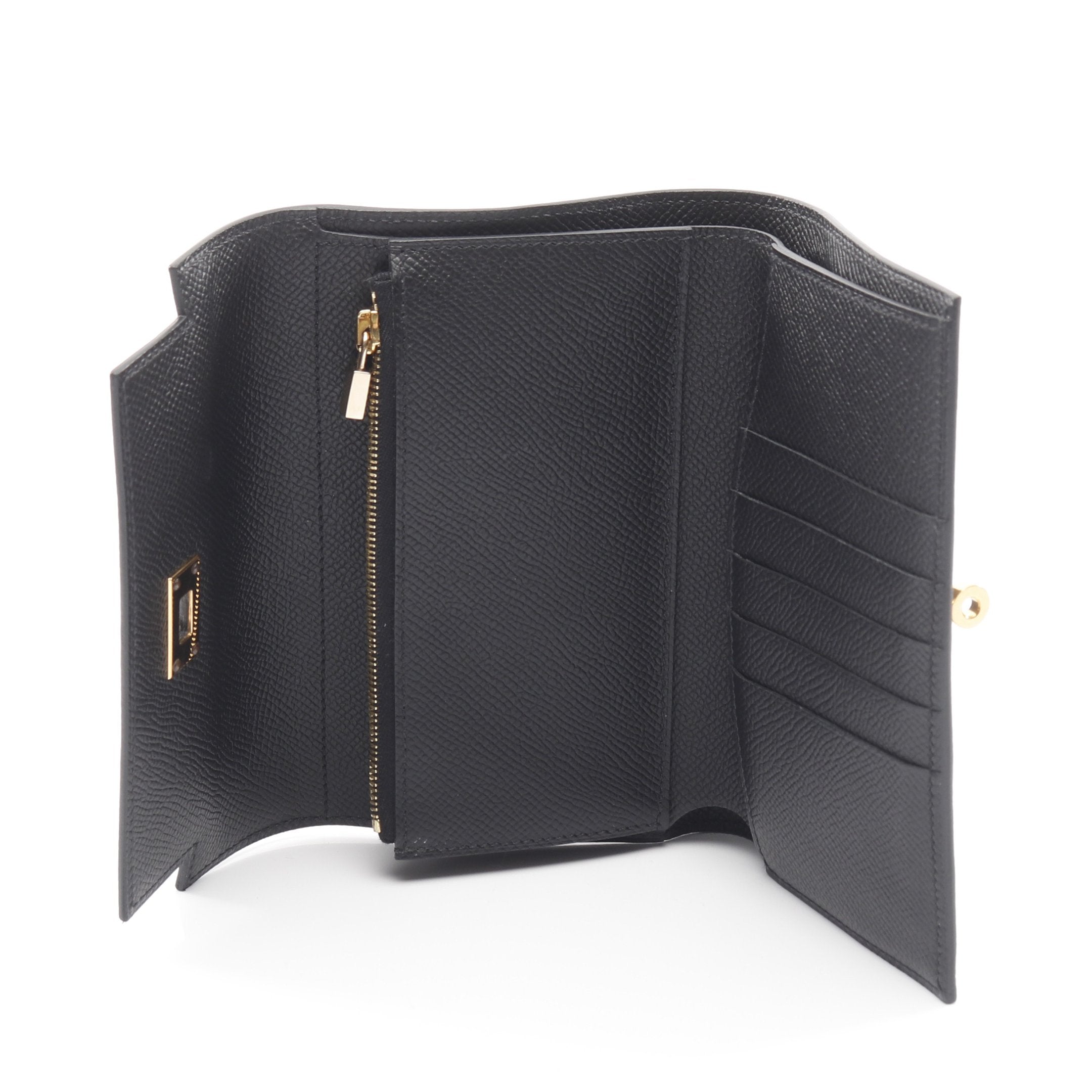 HERMES エルメス ケリー ミディアムウォレット 財布 ゴールド金具 C刻印 HERMES エルメス ケリー ミディアムウォレット 財布 ゴールド金具 C