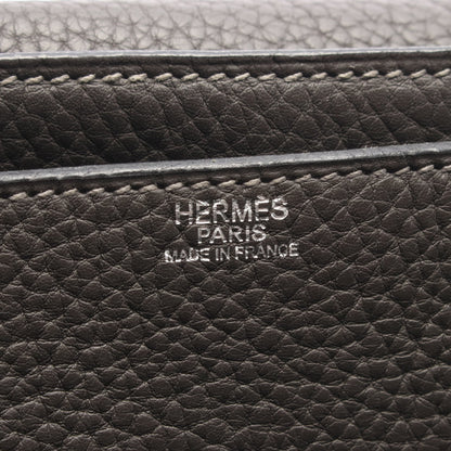 スティーブ ブザス35 グラファイト ショルダーバッグ トリヨンクレマンス グレー シルバー金具 □H刻印 エルメス バッグ HERMES