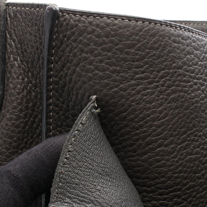 スティーブ ブザス35 グラファイト ショルダーバッグ トリヨンクレマンス グレー シルバー金具 □H刻印 エルメス バッグ HERMES