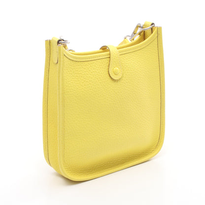 エヴリンTPM ライム ショルダーバッグ トリヨンクレマンス イエロー シルバー金具 Z刻印 エルメス バッグ HERMES