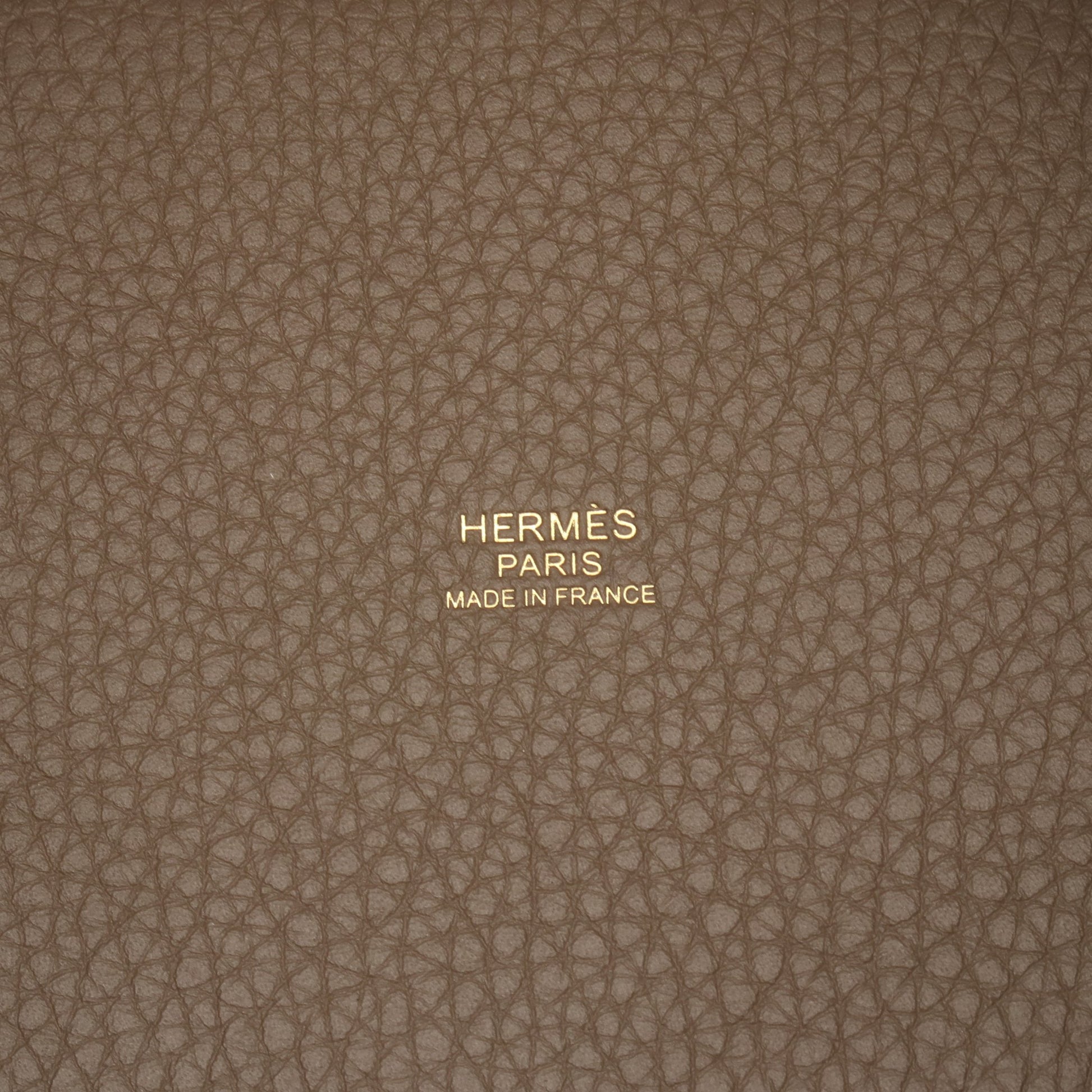 ピコタンロックPM エトゥープ ハンドバッグ トリヨンクレマンス グレーブラウン ゴールド金具 K刻印 エルメス バッグ HERMES