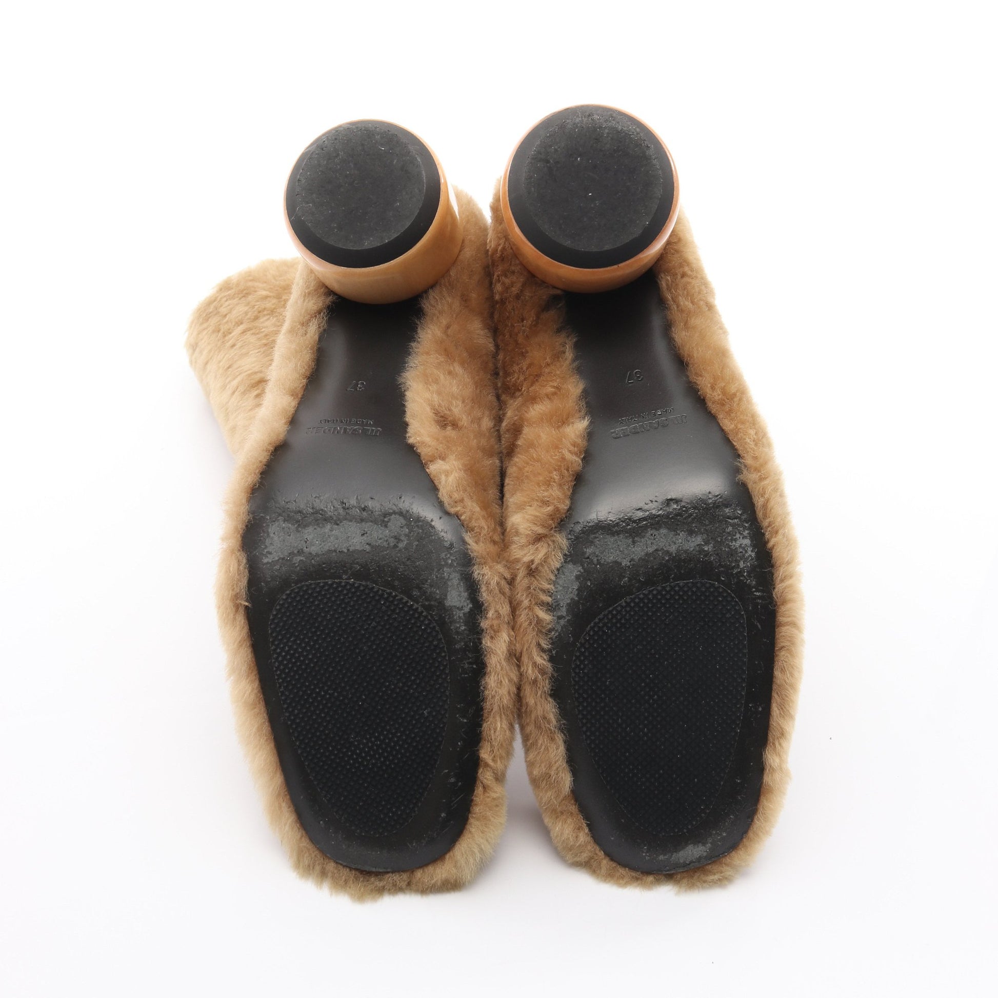 ムートンブーツ ムートン ベージュ ジルサンダー シューズ JIL SANDER