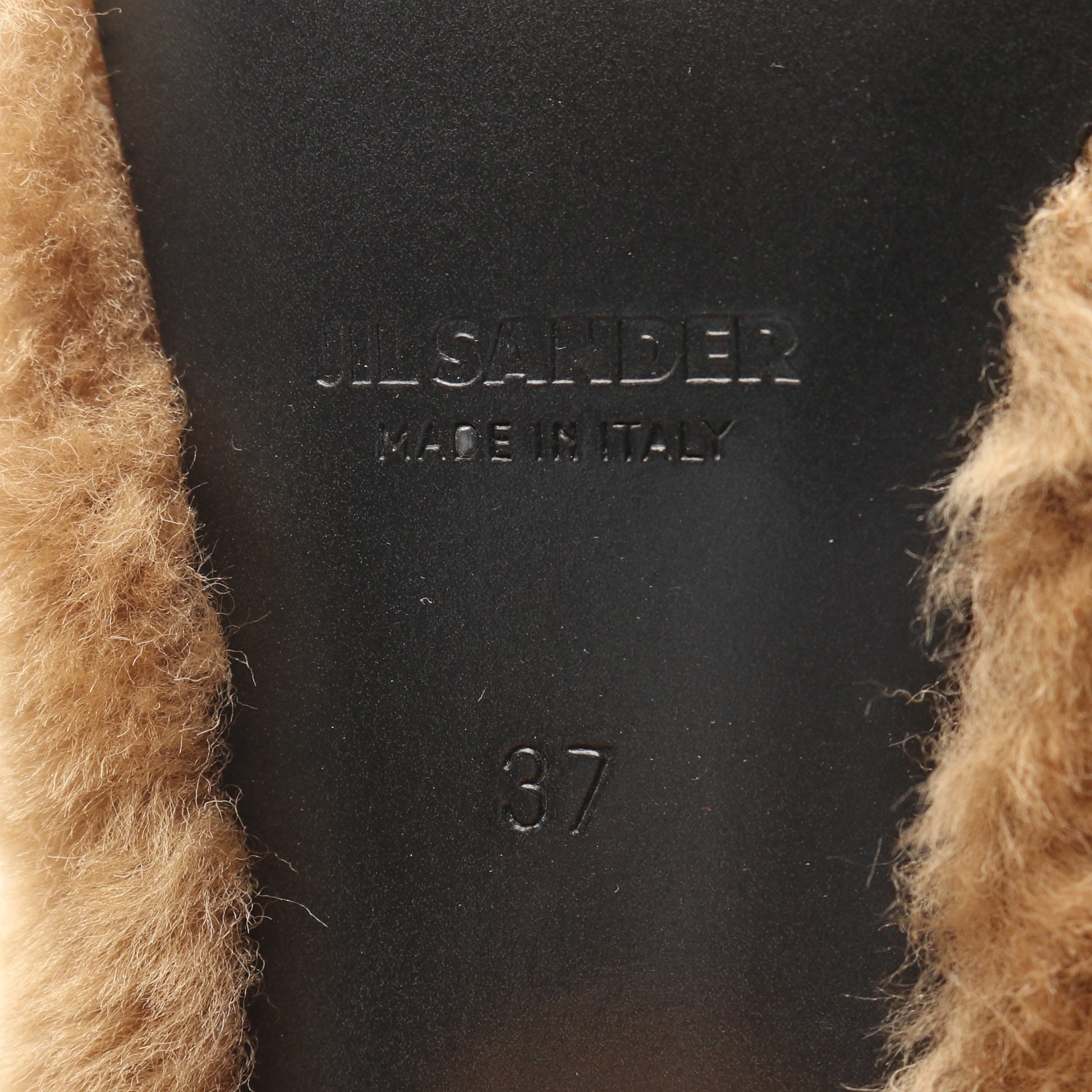 ムートンブーツ ムートン ベージュ ジルサンダー シューズ JIL SANDER