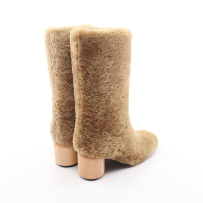 ムートンブーツ ムートン ベージュ ジルサンダー シューズ JIL SANDER