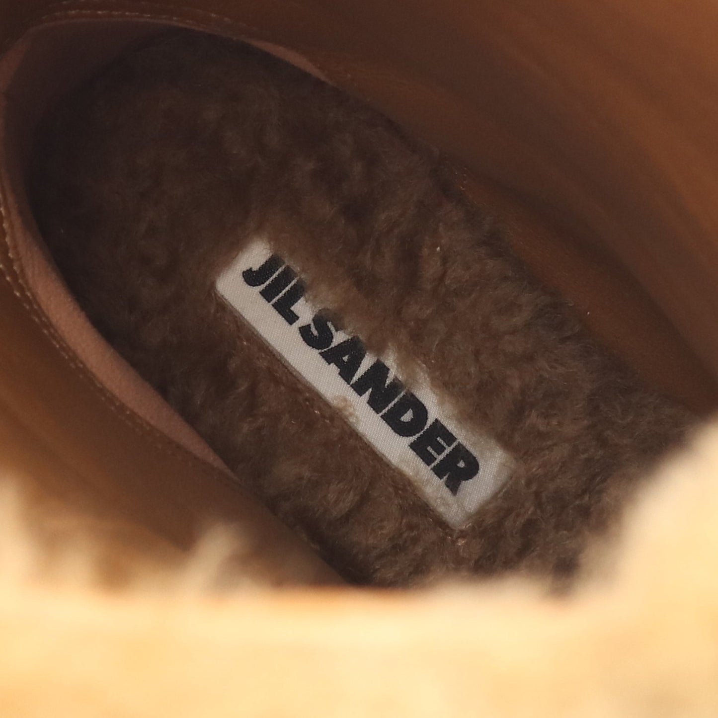 ムートンブーツ ムートン ベージュ ジルサンダー シューズ JIL SANDER