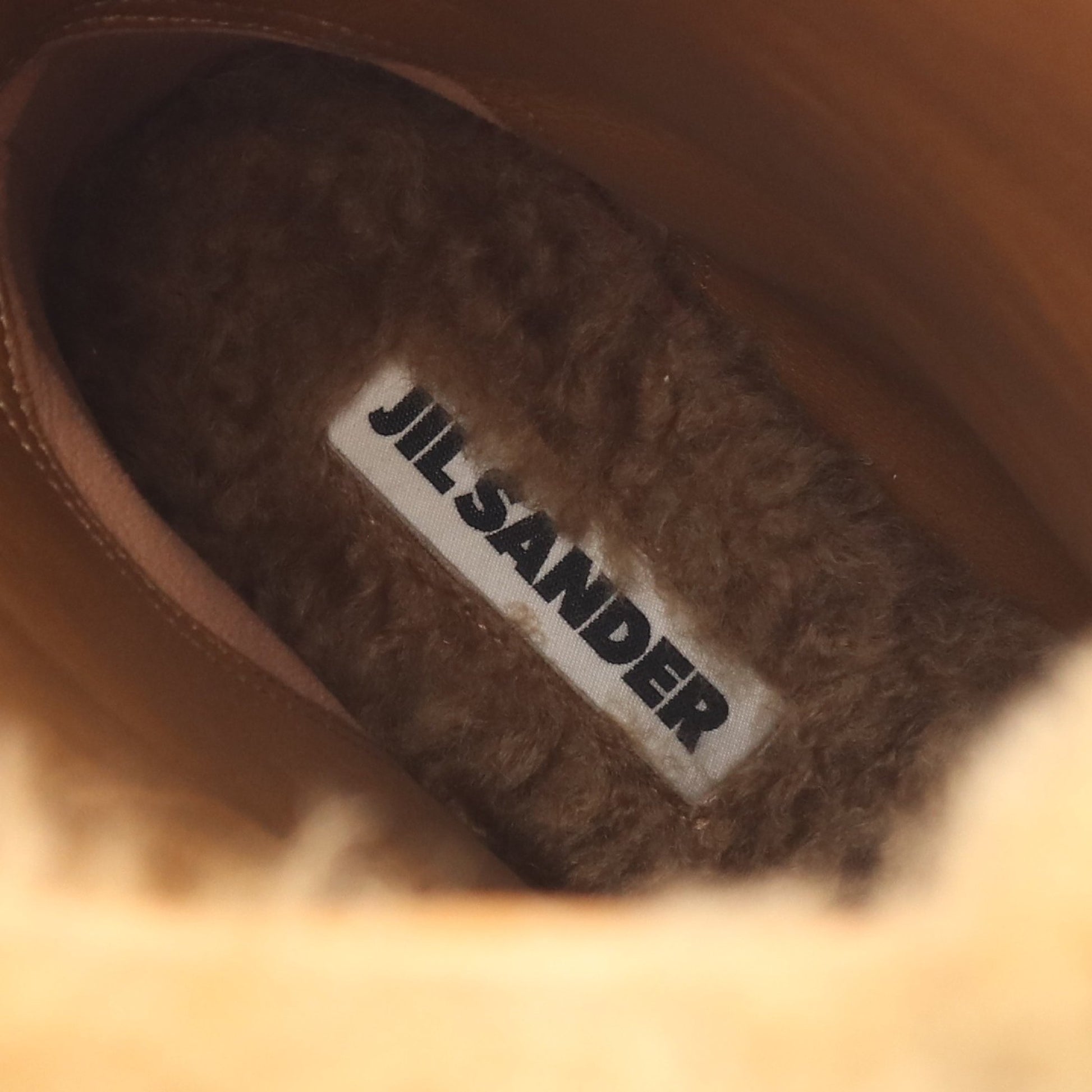 ムートンブーツ ムートン ベージュ ジルサンダー シューズ JIL SANDER