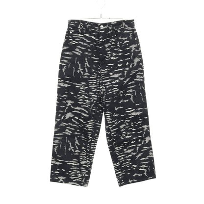 デニムパンツ ワイドパンツ コットン ダークネイビー グレー エンポリオアルマーニ ボトムス EMPORIO ARMANI