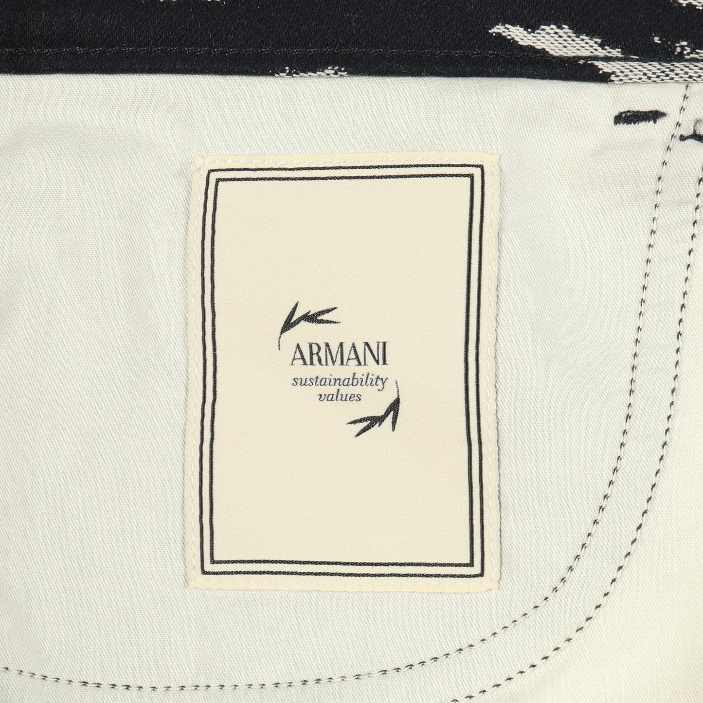デニムパンツ ワイドパンツ コットン ダークネイビー グレー エンポリオアルマーニ ボトムス EMPORIO ARMANI