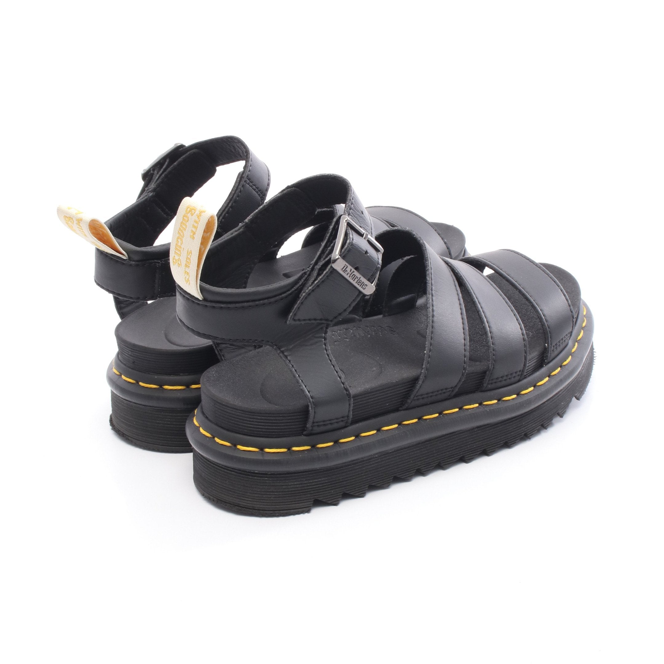 V BLAIRE サンダル フェイクレザー ブラック ドクターマーチン – RECLO