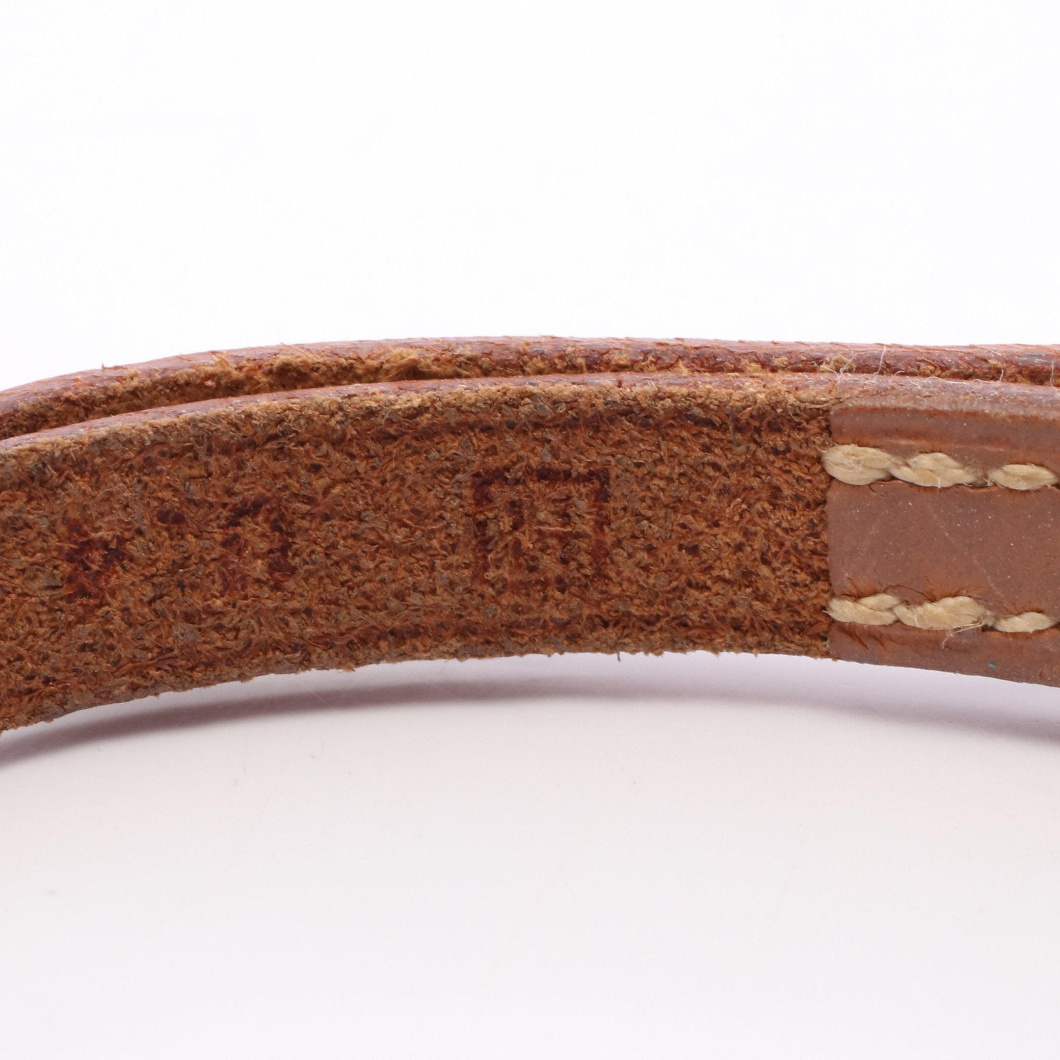 アピ1 ブレスレット レザー シルバー ブラウン エルメス – RECLO