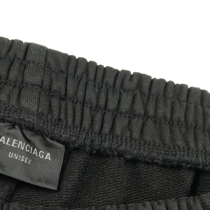 スウェットパンツ コットン ブラック バレンシアガ ボトムス BALENCIAGA