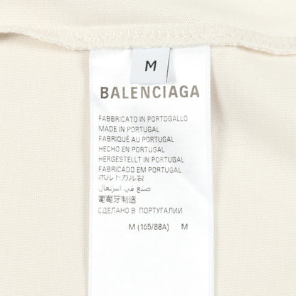 Political Stencil Tシャツ クルーネック 半袖 コットン オフホワイト バレンシアガ トップス BALENCIAGA