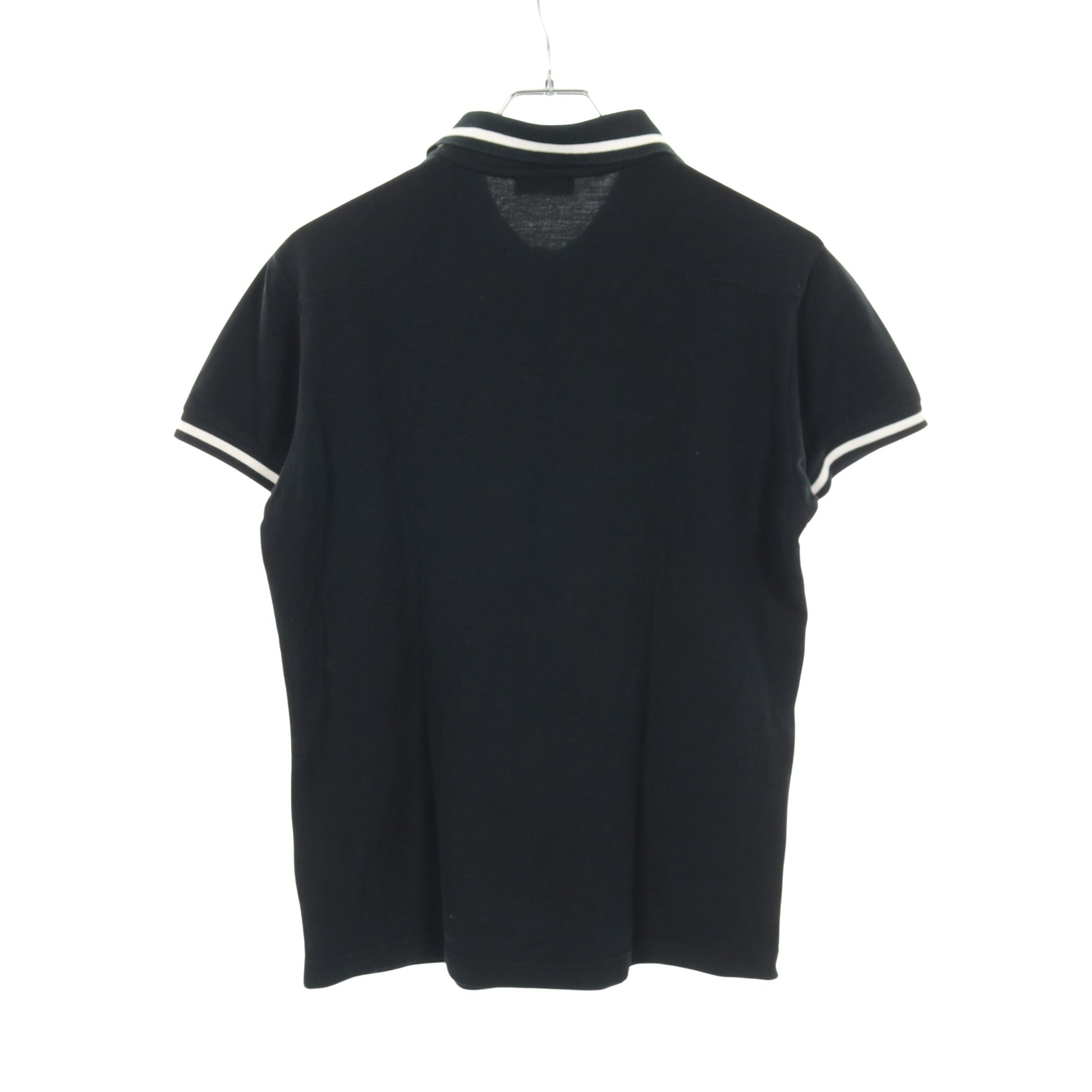 BEE刺繍 ポロシャツ 半袖 コットン ブラック ディオールオム トップス Dior HOMME