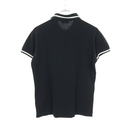 BEE刺繍 ポロシャツ 半袖 コットン ブラック ディオールオム トップス Dior HOMME
