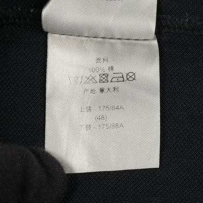 BEE刺繍 ポロシャツ 半袖 コットン ブラック ディオールオム トップス Dior HOMME