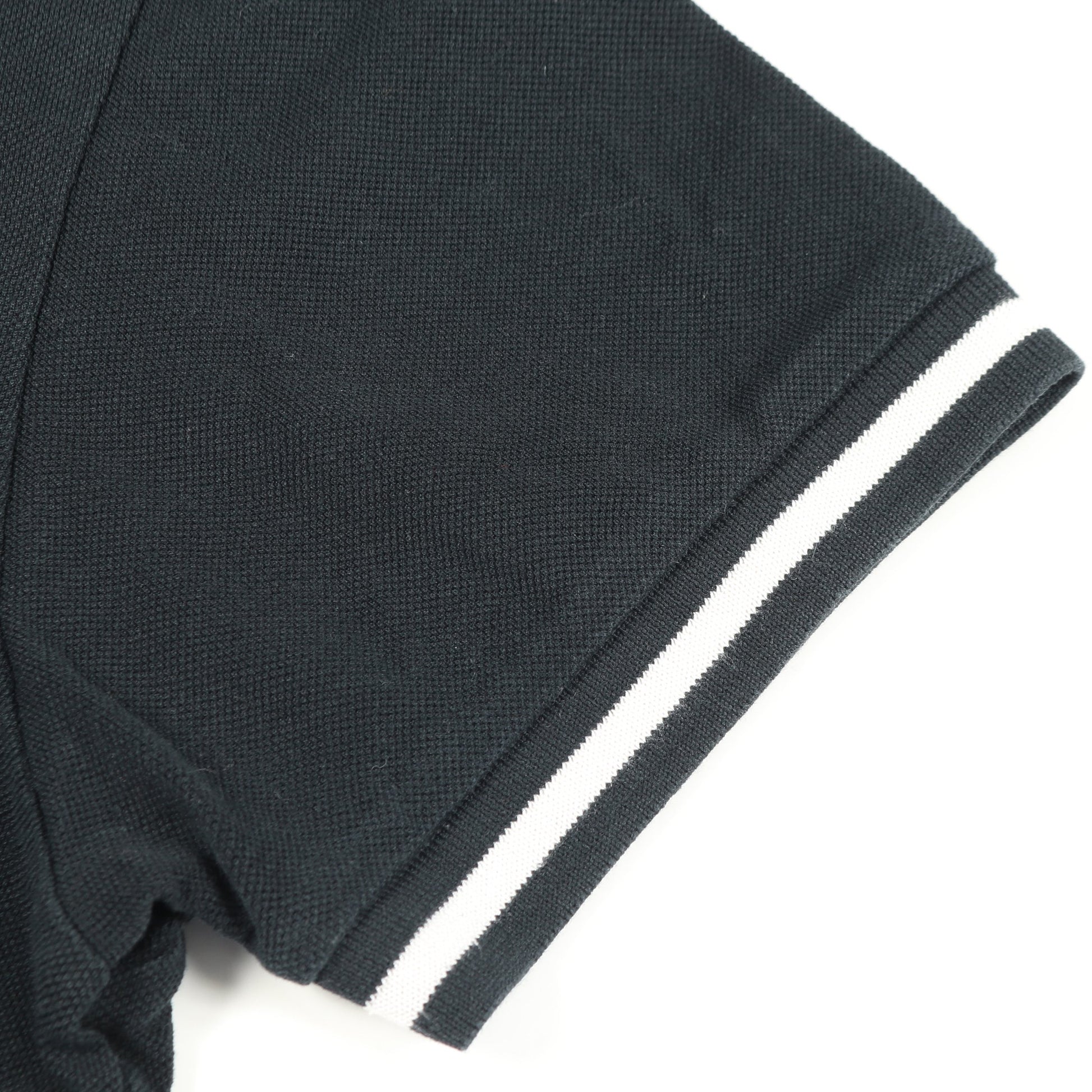 BEE刺繍 ポロシャツ 半袖 コットン ブラック ディオールオム トップス Dior HOMME