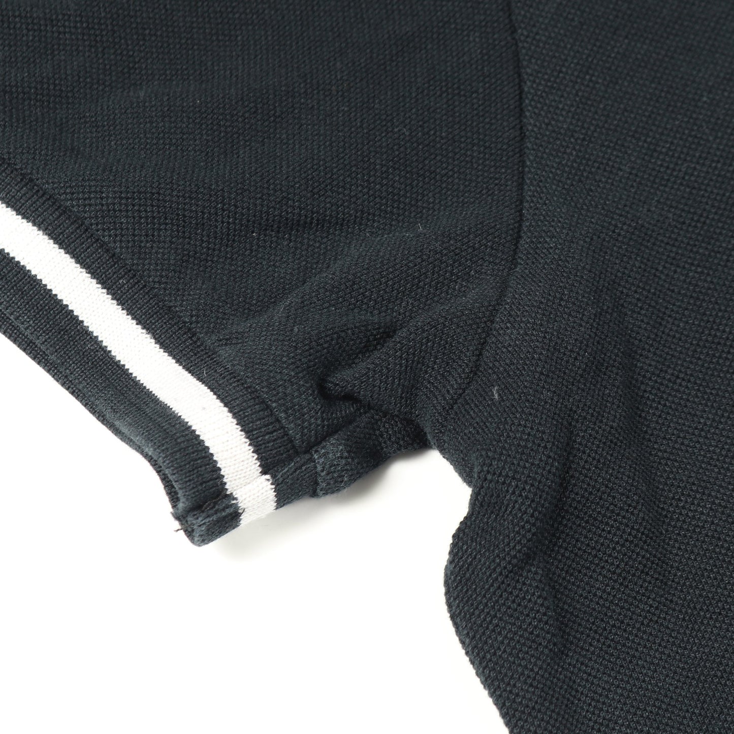 BEE刺繍 ポロシャツ 半袖 コットン ブラック ディオールオム トップス Dior HOMME