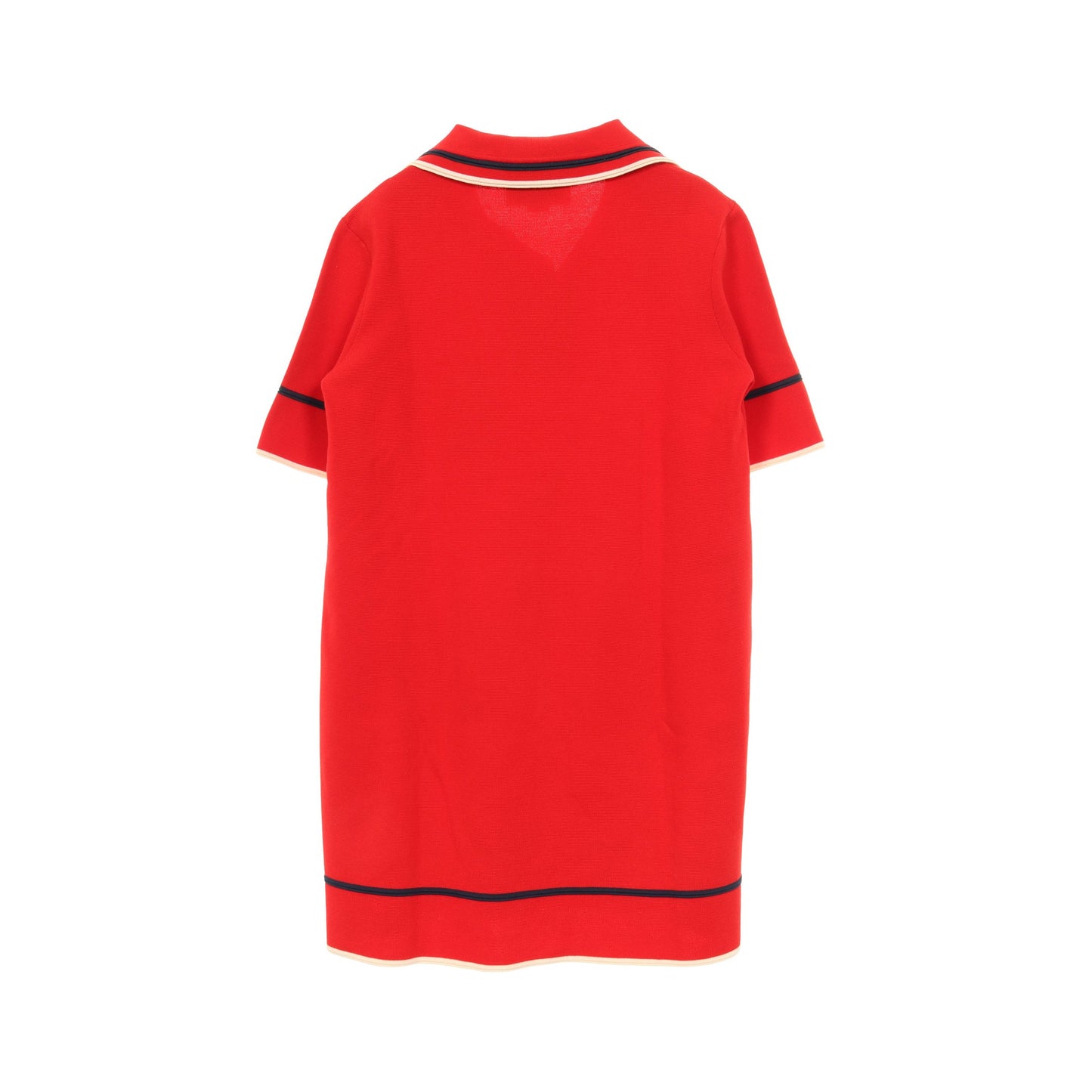ポロドレス ニットワンピース コットン シルク レッド 22AW グッチ ワンピース GUCCI