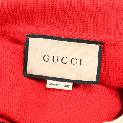 ポロドレス ニットワンピース コットン シルク レッド 22AW グッチ ワンピース GUCCI