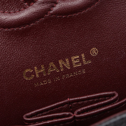 マトラッセ Wフラップ Wチェーンショルダーバッグ キャビアスキン ブラック ゴールド金具 シャネル バッグ CHANEL