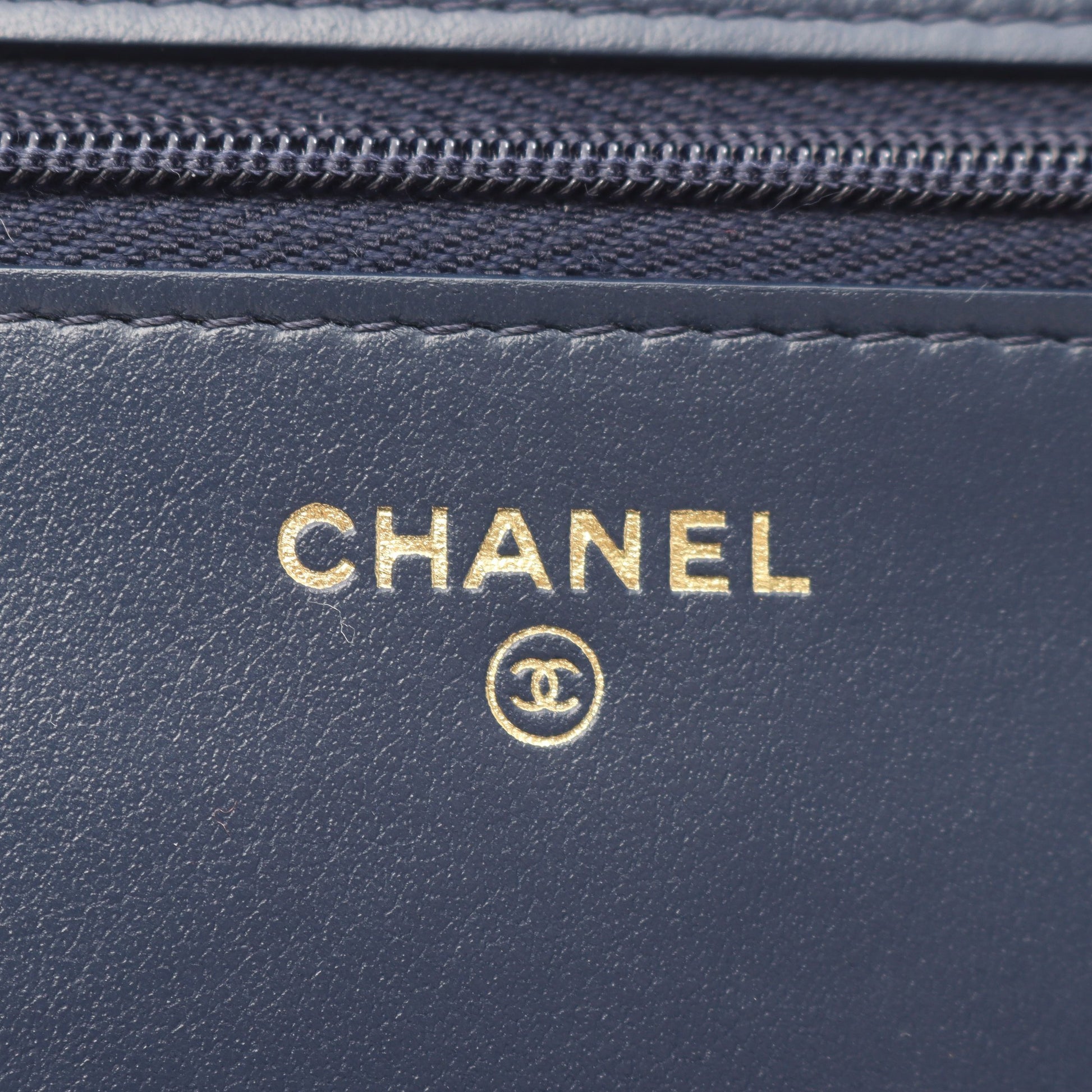 マトラッセ チェーンウォレット デニム インディゴブルー ゴールド金具 シャネル バッグ CHANEL