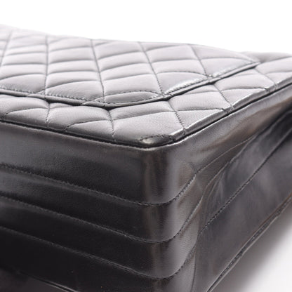 マトラッセ Wチェーンショルダーバッグ ラムスキン ブラック ゴールド金具 シャネル バッグ CHANEL