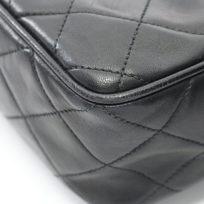 マトラッセ チェーンショルダーバッグ ラムスキン ブラック ゴールド金具 フリンジ シャネル バッグ CHANEL