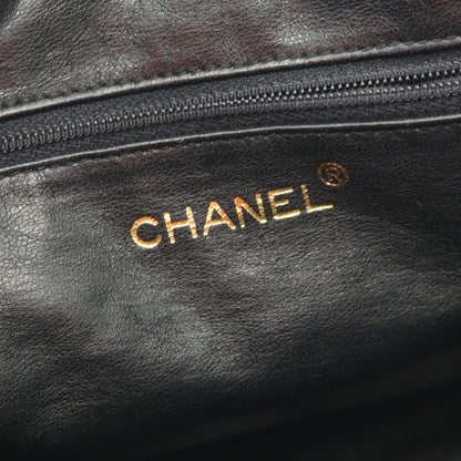 マトラッセ チェーンショルダーバッグ ラムスキン ブラック ゴールド金具 フリンジ シャネル バッグ CHANEL