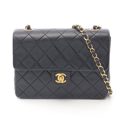 ミニマトラッセ20 チェーンショルダーバッグ ラムスキン ブラック ゴールド金具 シャネル バッグ CHANEL