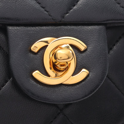 ミニマトラッセ20 チェーンショルダーバッグ ラムスキン ブラック ゴールド金具 シャネル バッグ CHANEL
