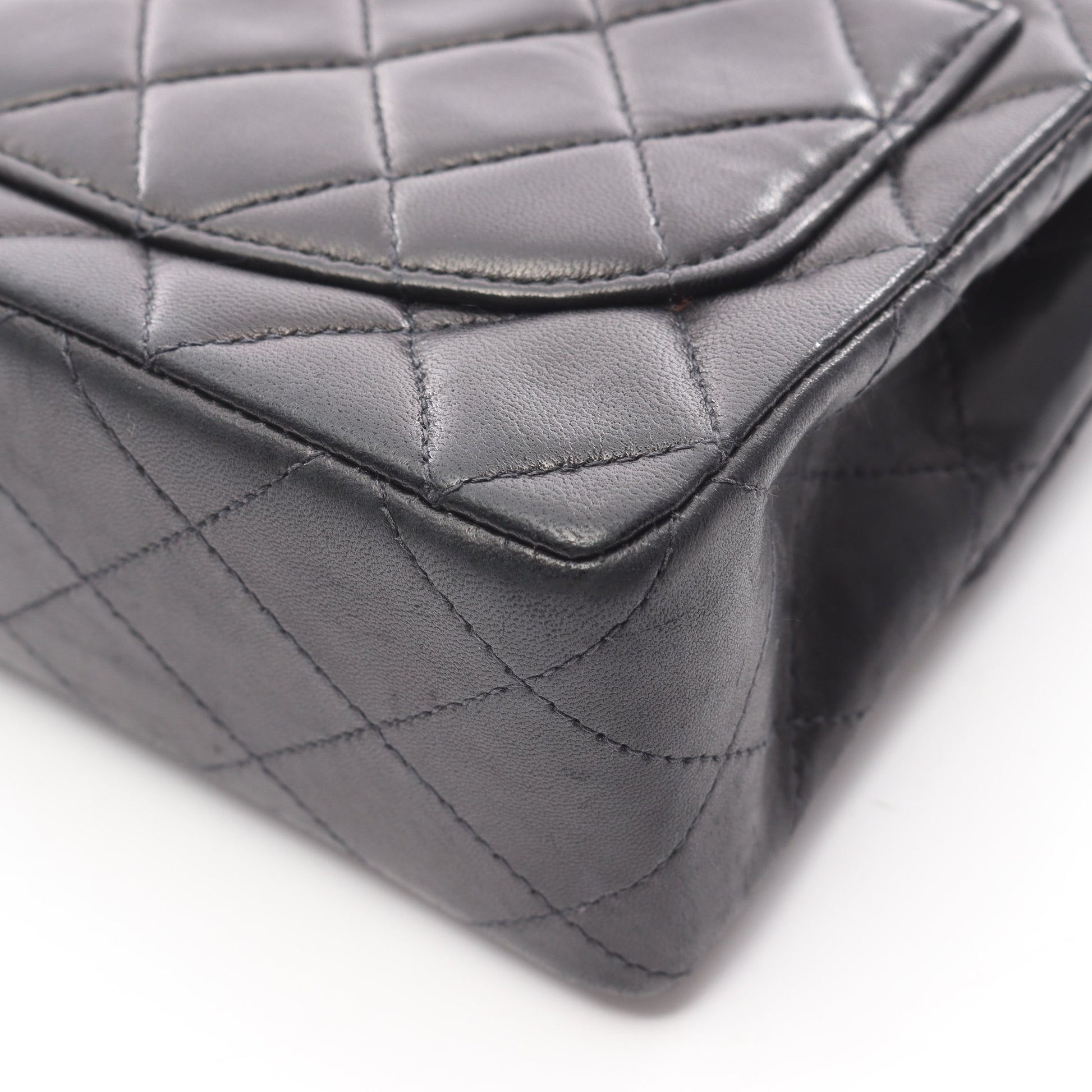 ミニマトラッセ チェーンショルダーバッグ ラムスキン ブラック ゴールド金具 シャネル バッグ CHANEL