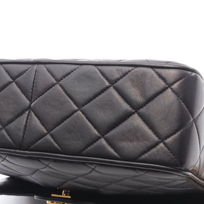 マトラッセ チェーンショルダーバッグ ラムスキン ブラック ゴールド金具 フリンジ ヴィンテージ シャネル バッグ CHANEL
